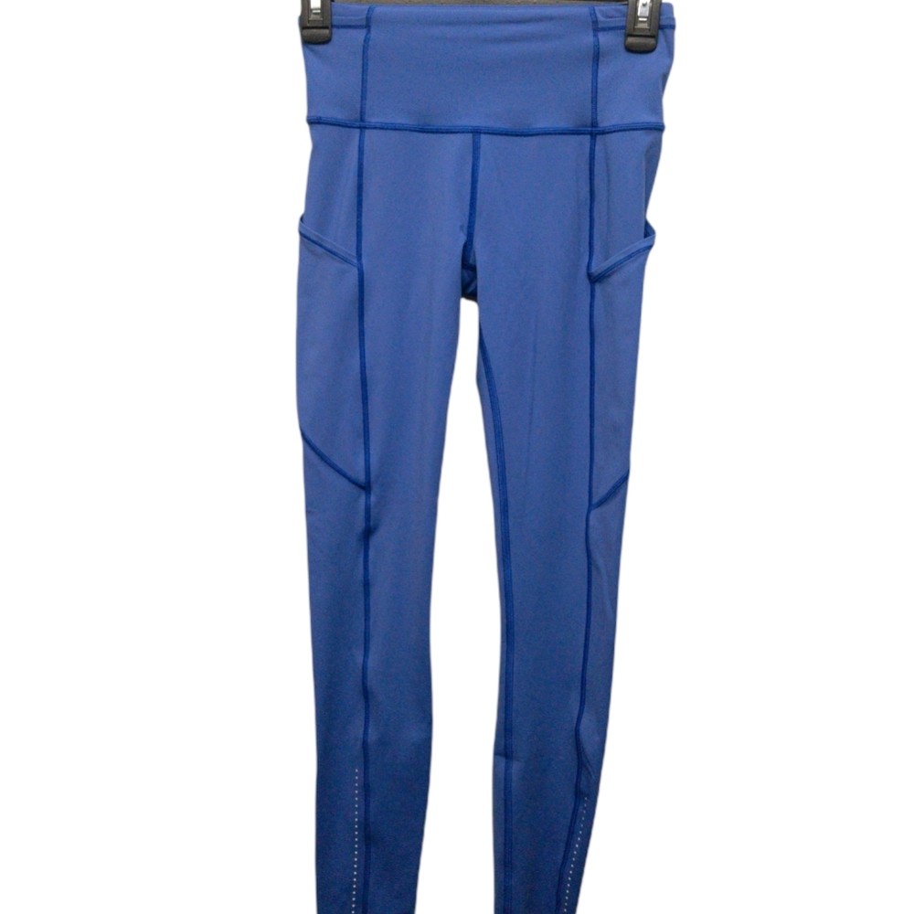 Lululemon, periwinkle blue athletic leggings